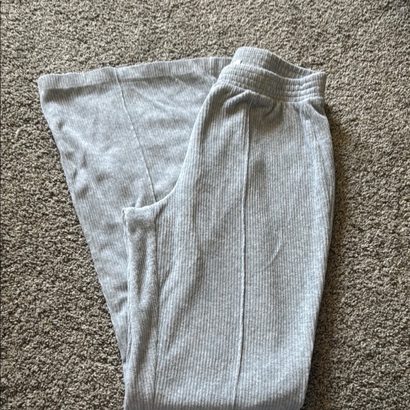 Aerie Gray Wide Leg Sweatpants - Picture 1 of 3
